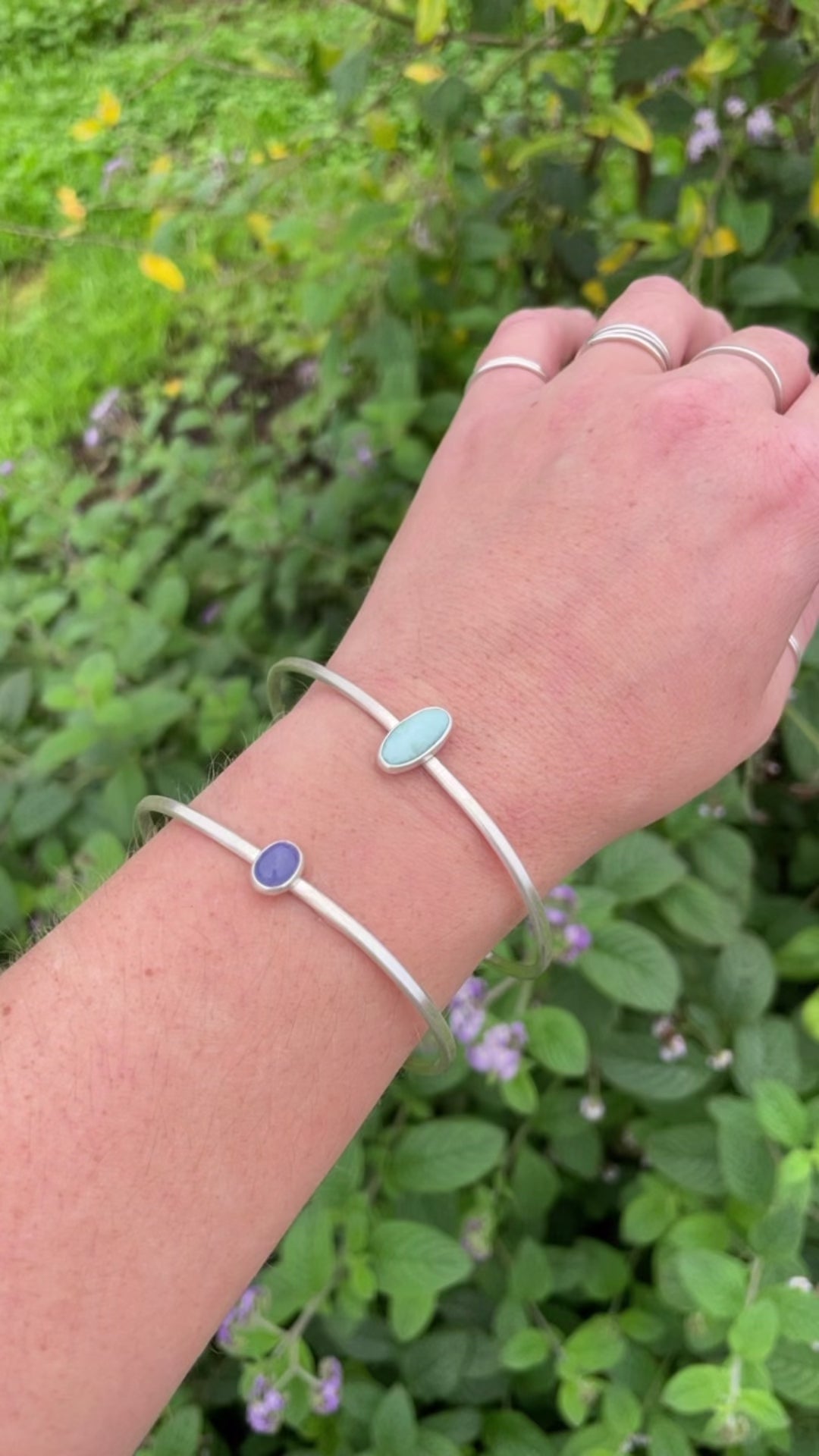 OOAK Elva bracelet #8 • Tanzanite (ready to ship)