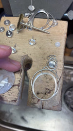 Load and play video in Gallery viewer, OOAK Aurae pendant #11 • Plume agate &amp; Moonstone (ready to ship)
