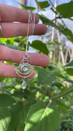 Load and play video in Gallery viewer, OOAK Healing Tears silver pendant #5 • Labradorite &amp; Kyanite (ready to ship)
