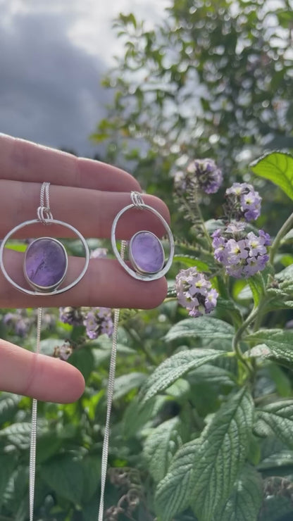 Mae Silberanhänger Unikat #23 • Amethyst (Versandbereit)