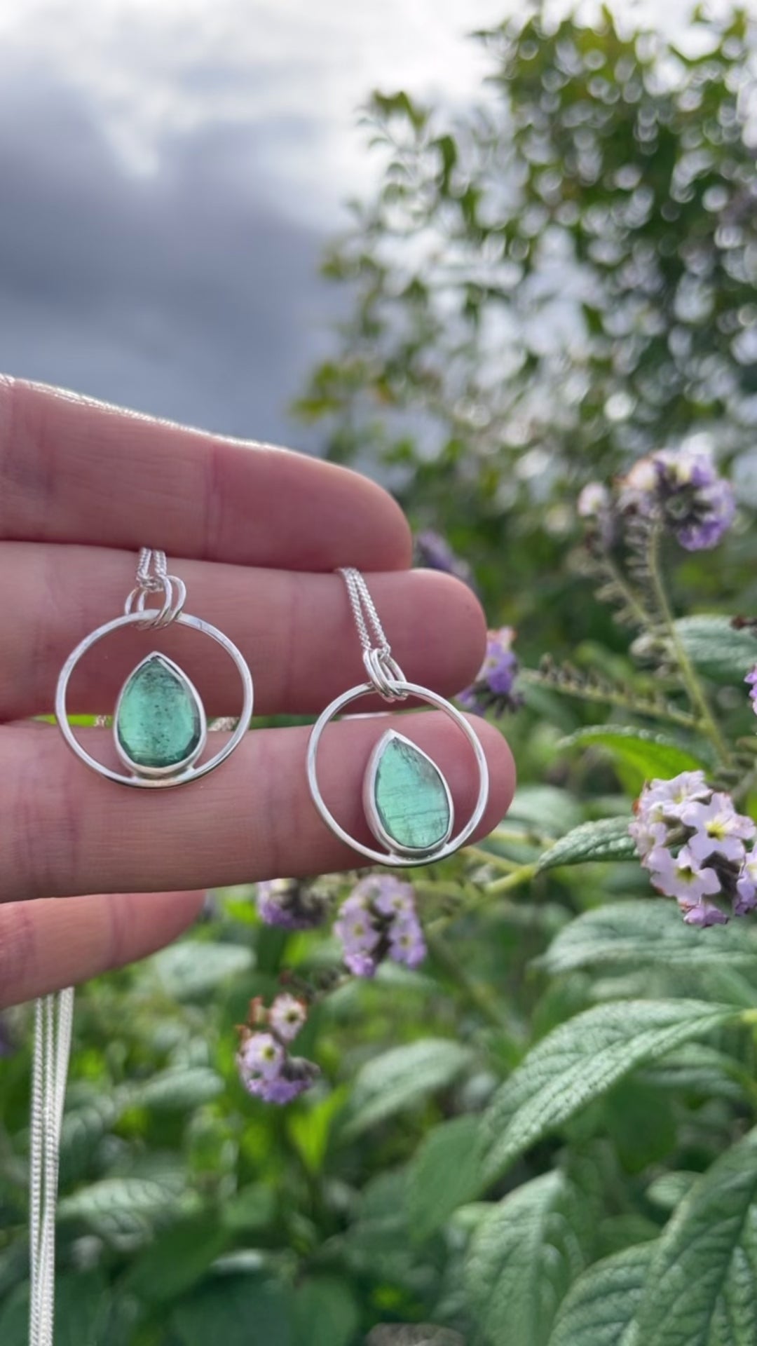 OOAK Mae pendant in silver #14 • Kyanite  (Ready to ship)