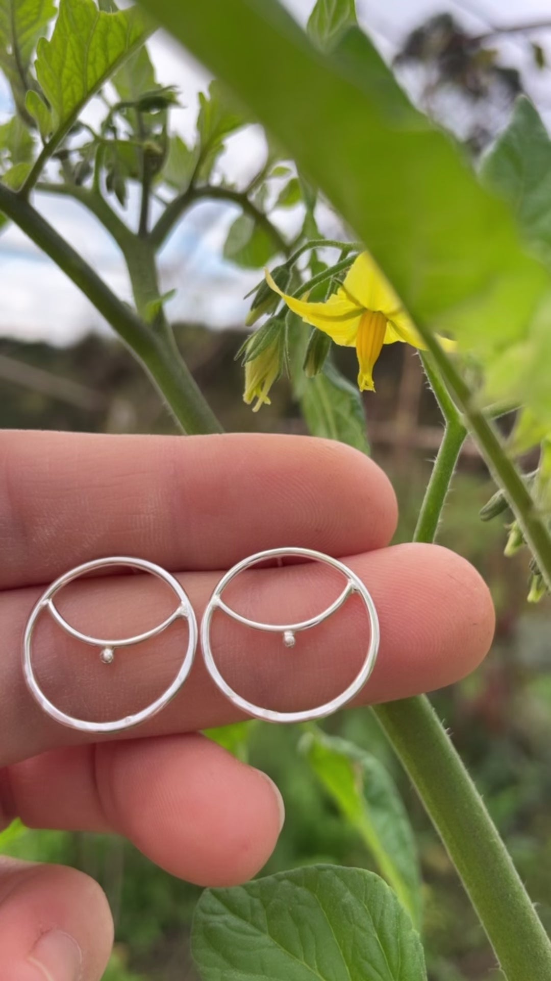 OOAK ilena silver earrings #9 (ready to ship)