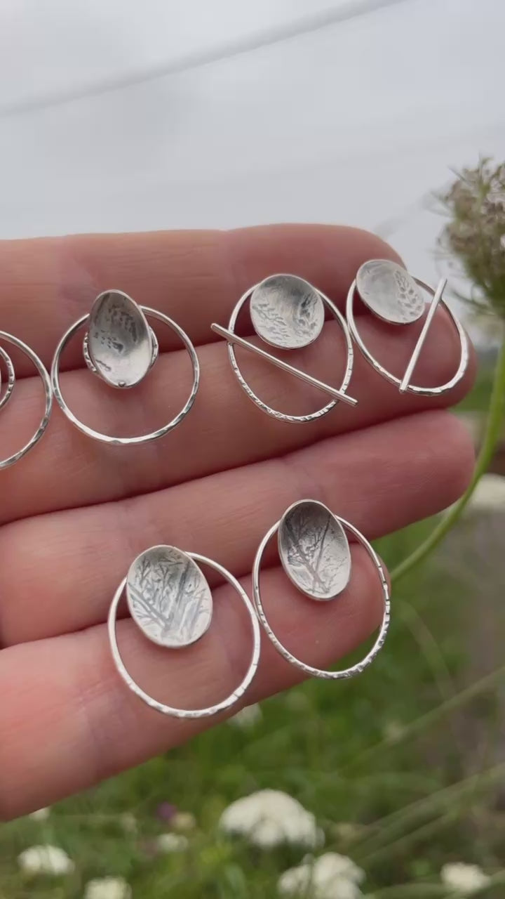 OOAK Elena earrings #10 ~ silver ~ unique (ready-to-ship)