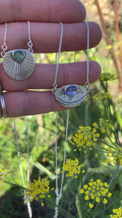 Alika ketting uniek exemplaar #4 • Kyaniet (klaar voor verzending)