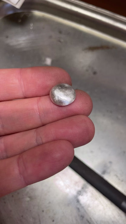 Pièce unique • Pendentif galet en argent avec citrine #5 (prêt à expédier)