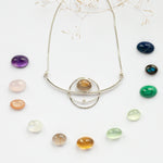 Load image into Gallery viewer, Choose Your Stone : Aya necklace  (made to order)
