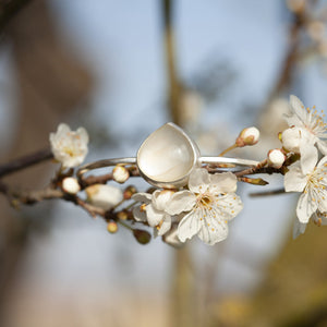 Unique Moonstone Silver Bracelet (ready to ship)