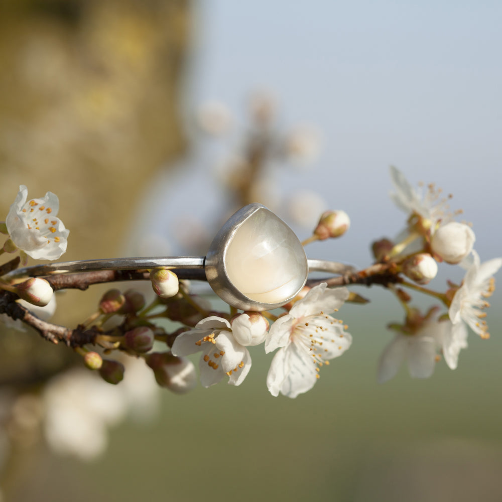 Unique Moonstone Silver Bracelet (ready to ship)