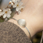 Load image into Gallery viewer, Unique Moonstone Silver Bracelet (ready to ship)
