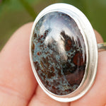 Afbeelding in Gallery-weergave laden, OOAK • Size FR 55 ~ US 7 1/4 : Sena ring with blue-grey jasper (ready-to-ship)
