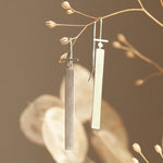 Cargar imagen en el visor de la galería, Long silver earrings    (made to order)
