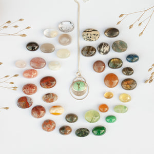 Choose Your Stone : Linka Pendant   (made to order)