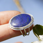 Cargar imagen en el visor de la galería, Unique Lapis Lazuli Stone Ring (ready to ship)
