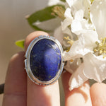 Load image into Gallery viewer, Unique Lapis Lazuli Stone Ring (ready to ship)
