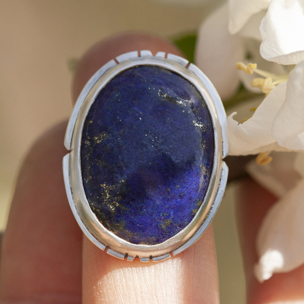 Unique Lapis Lazuli Stone Ring (ready to ship)