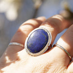 Cargar imagen en el visor de la galería, Unique Lapis Lazuli Stone Ring (ready to ship)
