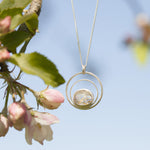 Afbeelding in Gallery-weergave laden, OOAK pendant with stone #8 • rutilated quartz   (ready to ship)
