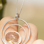 Cargar imagen en el visor de la galería, OOAK pendant with stone #8 • rutilated quartz   (ready to ship)
