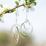 Afbeelding in Gallery-weergave laden, Cosmos earrings in silver     (made to order)
