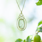 Load image into Gallery viewer, Choose Your Stone : Onda Pendant   (made to order)

