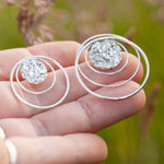 Load image into Gallery viewer, OOAK Echo earrings #21 ~ silver (ready-to-ship)
