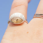 Load image into Gallery viewer, Choose Your Stone : Ajna ring   (made to order)
