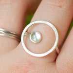 Charger l&#39;image dans la galerie, OOAK Lua ring with blue tourmaline ~ Size 61 ~ can be adjusted (ready-to-ship)
