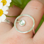 Charger l&#39;image dans la galerie, OOAK Lua ring with blue tourmaline ~ Size 61 ~ can be adjusted (ready-to-ship)
