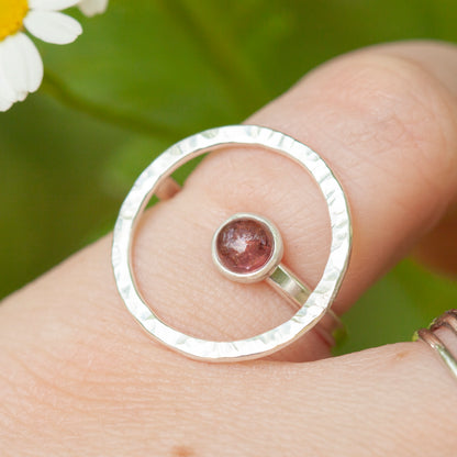 Lua ring uniek exemplaar #1 • toermalijn ~ Maat 50 ~ kan worden aangepast (klaar voor verzending)