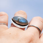 Charger l&#39;image dans la galerie, Choose Your Stone : Ajna ring   (made to order)
