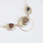 Load image into Gallery viewer, OOAK intuition necklace with 3 pebbles (ready-to-ship)
