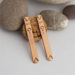 Load image into Gallery viewer, Ethnic Bar Copper Earrings
