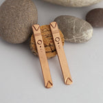 Load image into Gallery viewer, Ethnic Bar Copper Earrings
