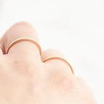 Load image into Gallery viewer, OOAK Simple square ring in solid 14k • size 54,25 (ready to ship)
