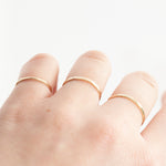 Load image into Gallery viewer, Simple hammered solid 14k gold ring (ready to ship)
