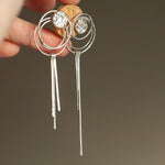 Charger l&#39;image dans la galerie, OOAK Echo earrings #33 ~ silver (ready-to-ship)
