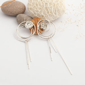 OOAK Echo earrings #33 ~ silver (ready-to-ship)