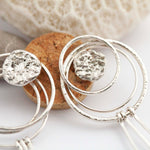 Charger l&#39;image dans la galerie, OOAK Echo earrings #33 ~ silver (ready-to-ship)
