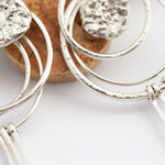 Load image into Gallery viewer, OOAK Echo earrings #33 ~ silver (ready-to-ship)

