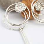 Load image into Gallery viewer, OOAK Echo earrings #33 ~ silver (ready-to-ship)

