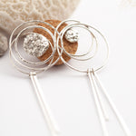 Cargar imagen en el visor de la galería, OOAK Echo earrings #35 ~ silver (ready-to-ship)
