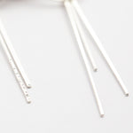 Cargar imagen en el visor de la galería, OOAK Echo earrings #35 ~ silver (ready-to-ship)
