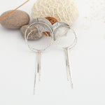 Cargar imagen en el visor de la galería, OOAK Echo earrings #39 ~ silver (ready-to-ship)
