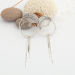 Cargar imagen en el visor de la galería, OOAK Echo earrings #39 ~ silver (ready-to-ship)
