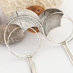 Cargar imagen en el visor de la galería, OOAK Echo earrings #39 ~ silver (ready-to-ship)
