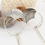 Cargar imagen en el visor de la galería, OOAK Echo earrings #39 ~ silver (ready-to-ship)
