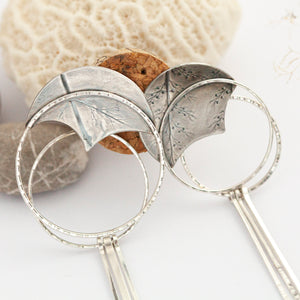 OOAK Echo earrings #39 ~ silver (ready-to-ship)