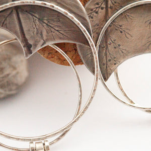 OOAK Echo earrings #39 ~ silver (ready-to-ship)
