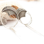 Load image into Gallery viewer, OOAK Echo earrings #39 ~ silver (ready-to-ship)
