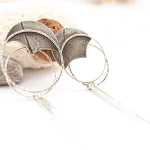 OOAK Echo earrings #39 ~ silver (ready-to-ship)